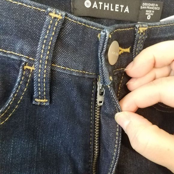 Athleta Women's 0 Sculptek Ultra Skinny Midnight Jean Ultra Darkwash 511195 NWT - Picture 5 of 9